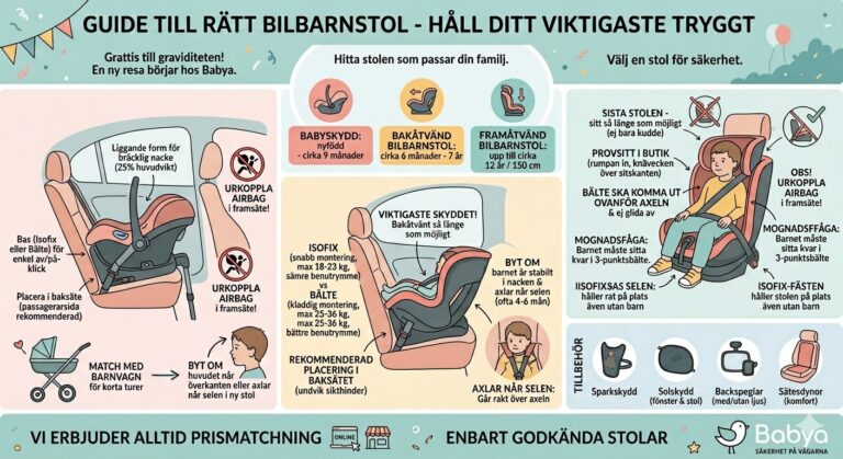 Din guide till att köpa rätt bilbarnstol